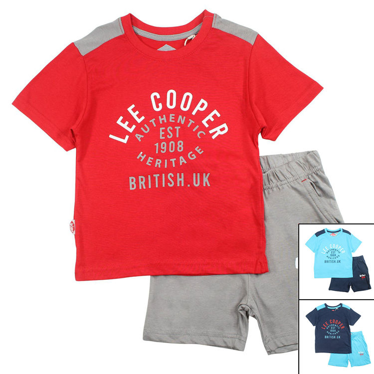 Picture of GLC2125 LEE COOPER BOYS 100% COTTON TWO PIECE SET